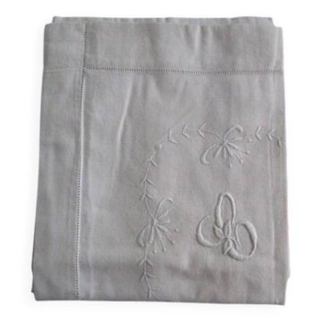 Antique embroidered pillowcase: 80x70cm