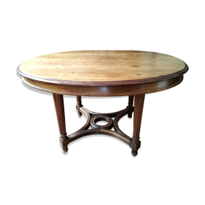 Table de milieu ovale - empire acajou