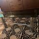 Coffee table in metal and smoked glass from the 70s
