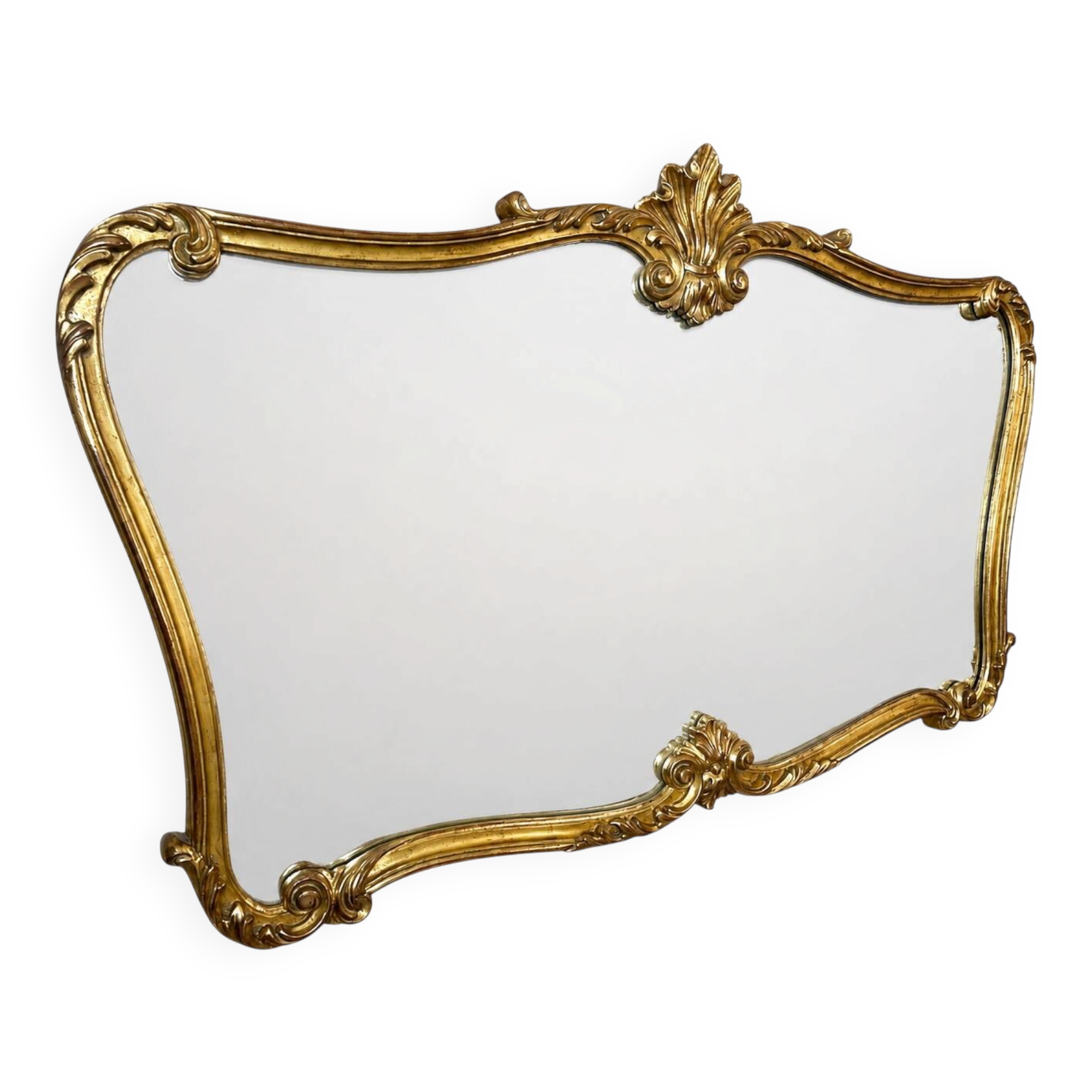 Large gold mirror