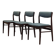 Ensemble de trois chaises en palissandre, design danois, années 1970, production : Danemark