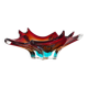 Platter, Murano glass, Italian design, 1970s, production: Italy
