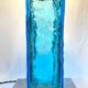 Large blue and chrome Murano lamp, 1960s. Italy