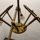 Italian Geometric Bronze chandelier 1950’s