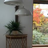 Pair of vintage Danish pendant lamps / Safari model