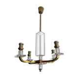 Chandelier in brass France 1970
