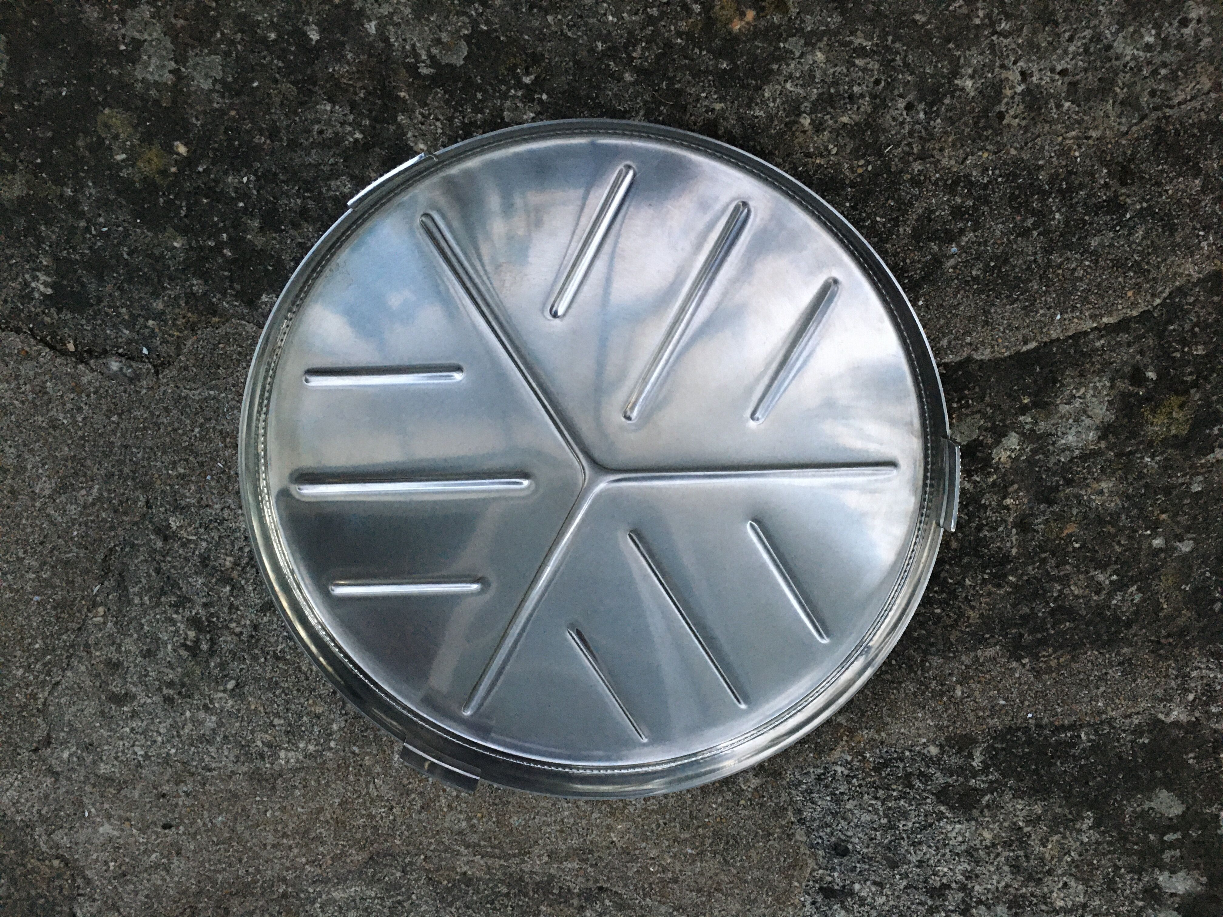 Vintage stainless steel flat