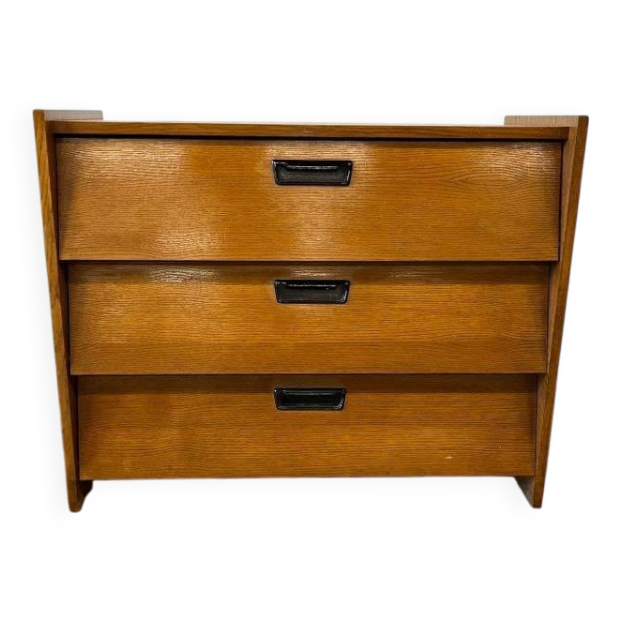 Vintage wooden shoe cabinet / flap cabinet