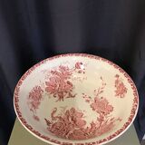 Toilet bowl old décor faience anemones