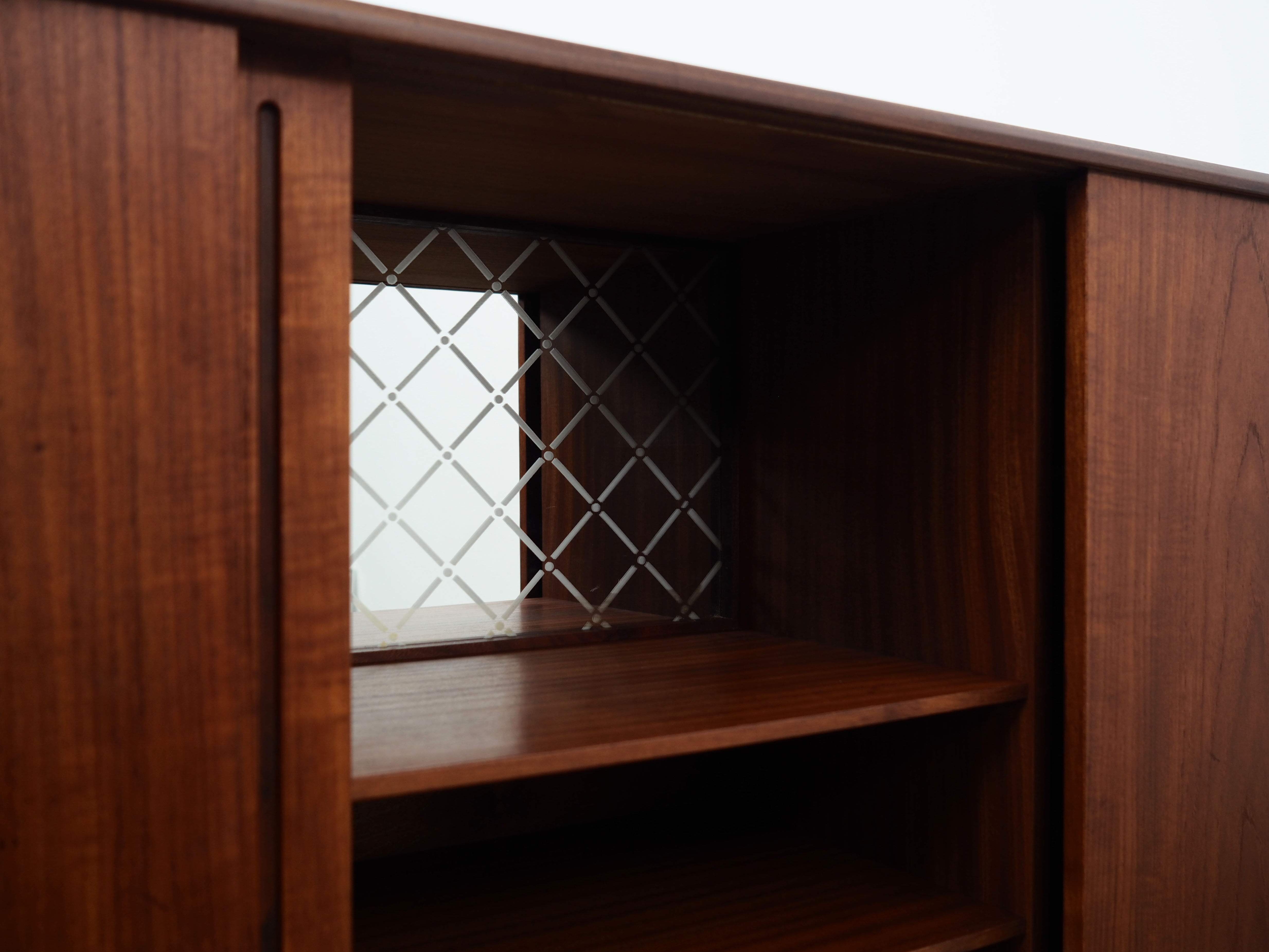 Teak highboard, Danish design, 1960s, production: Denmark