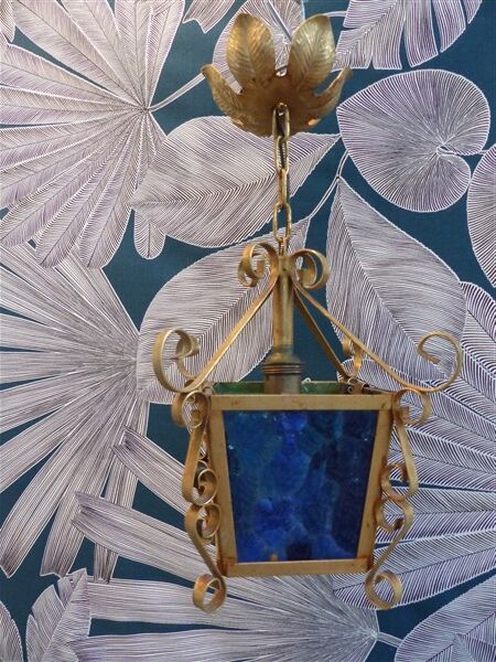 Vintage gold lantern