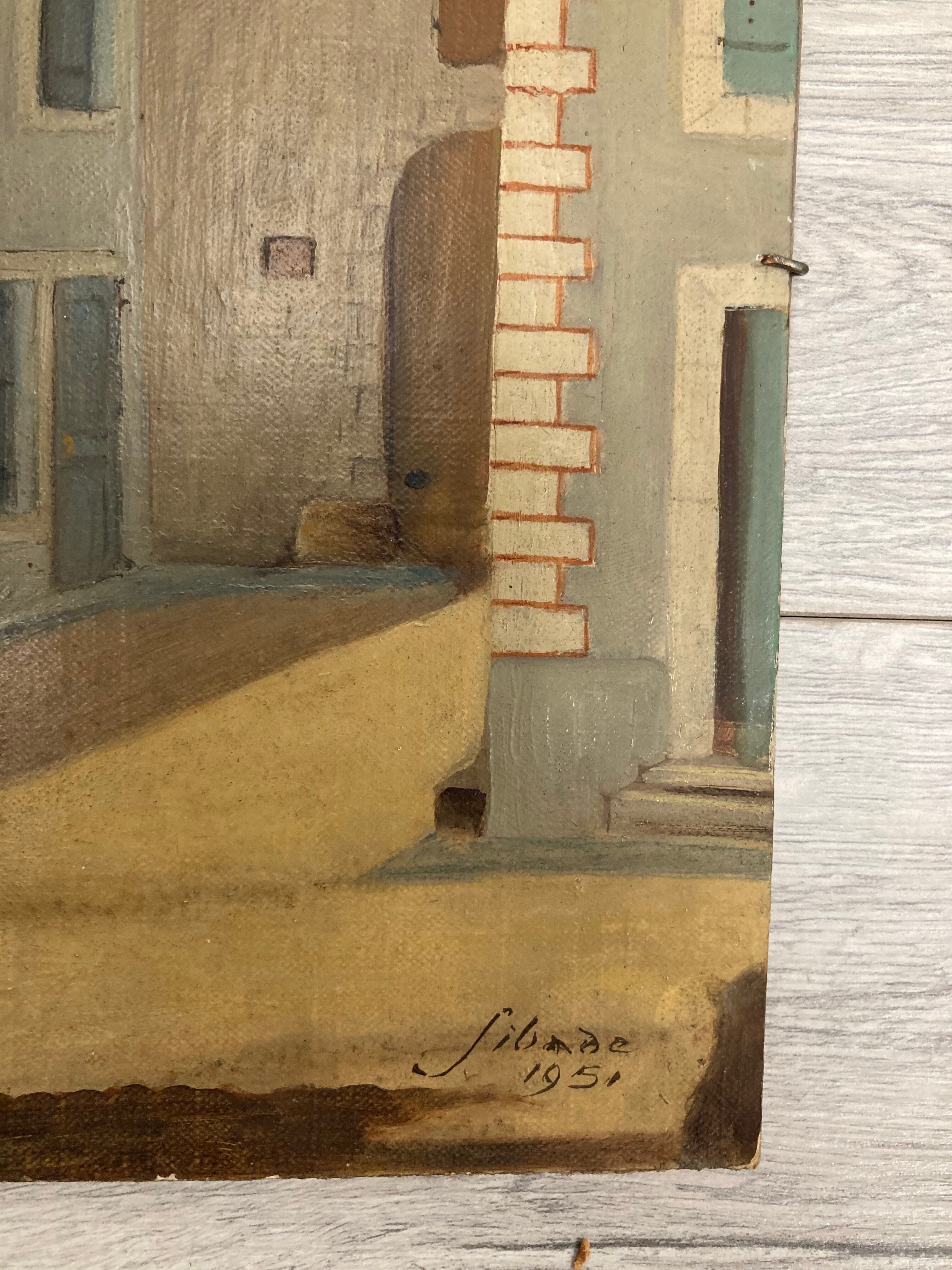 Huile sur panneau