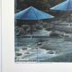 Lithographie sur carton de Christo, Les Parapluies, Japon - Etats-Unis, 1991