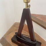 Teak lamp base