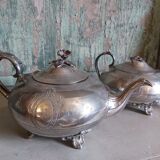 Teapot and sugar bowl set from James Dixon & Sons from Shefield in silver plating
