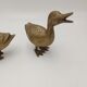 Pair of brass ducks