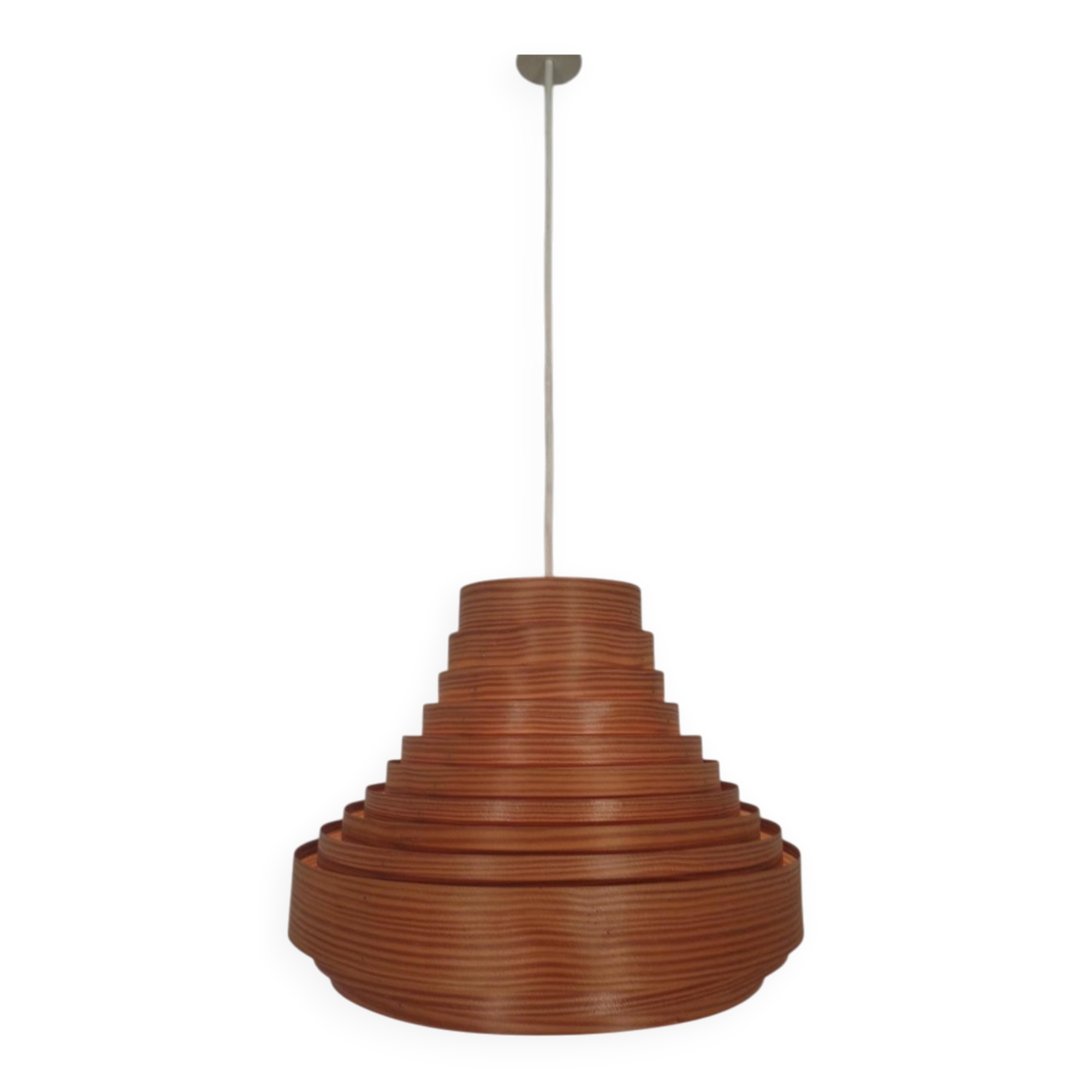 Wooden Lamella Ceiling Lamp by Hans-Agne Jakobsson for Hans-Agne Jakobsson AB Markaryd, 1960s
