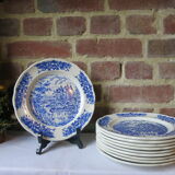 10 flat plates advertising porcelain pyroblan BP