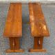 2 bancs en pin massif rustique style chalet / ferme 110cm