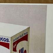 Original vintage pop art poster reissue of Andy Warhol's "Brillo Box 1964".