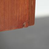 2-door teak cabinet with 50s key