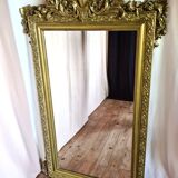 Miroir ancien XIXéme siècle doré