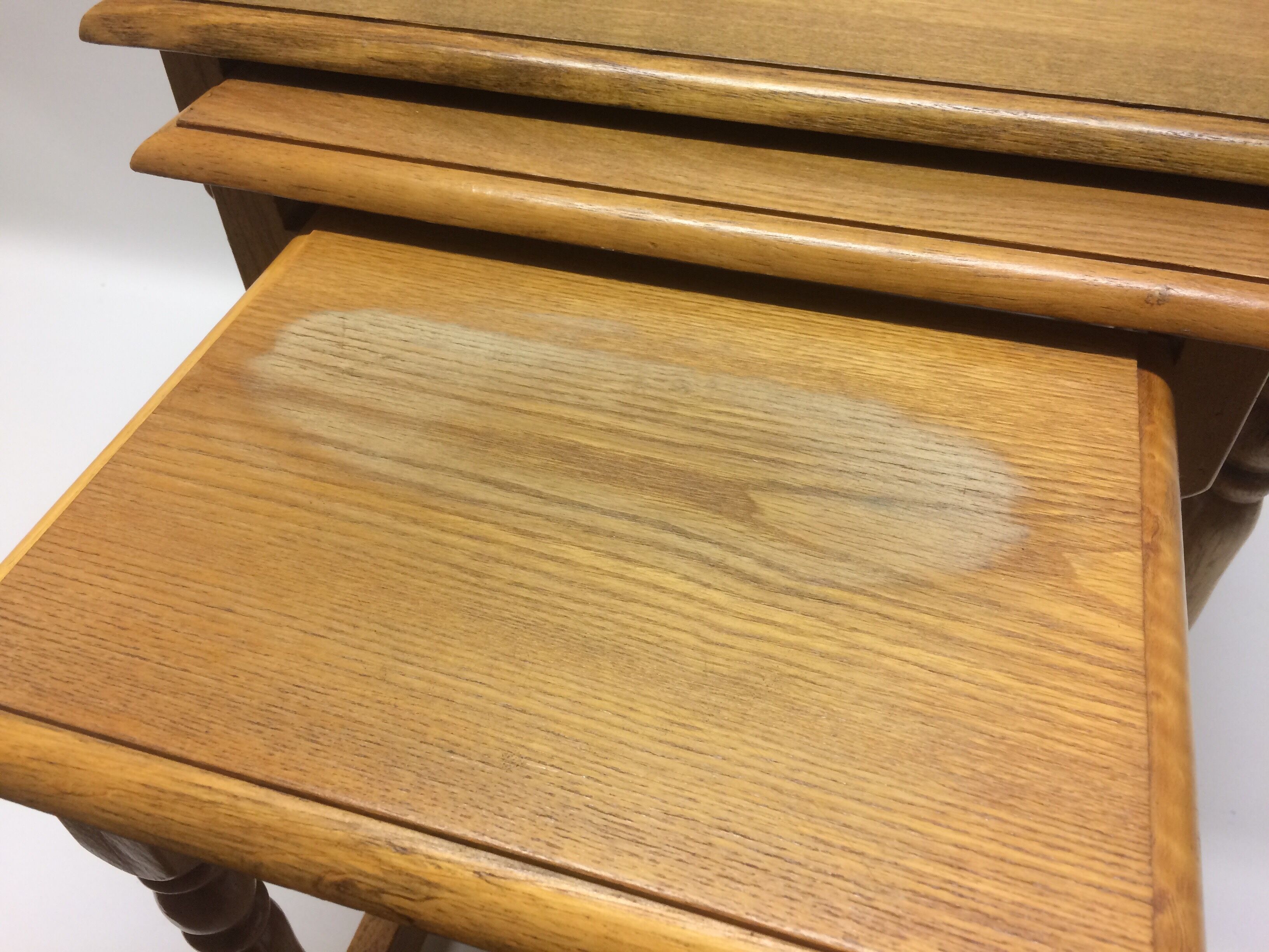 Set of 3 nesting rustic tables