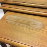 Set of 3 nesting rustic tables