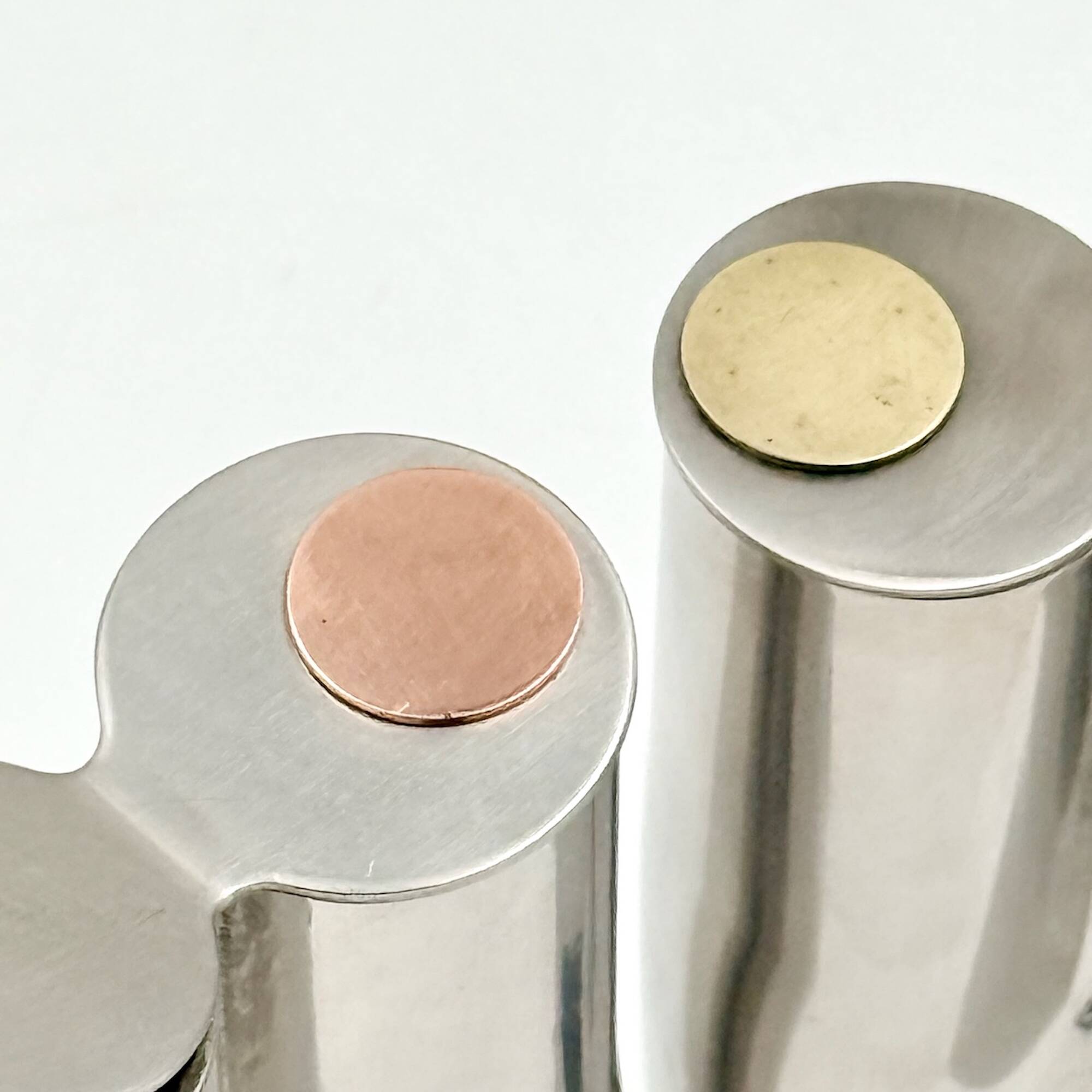 Service huile et vinaigre inox design italien Stella Metallurgica Lux année