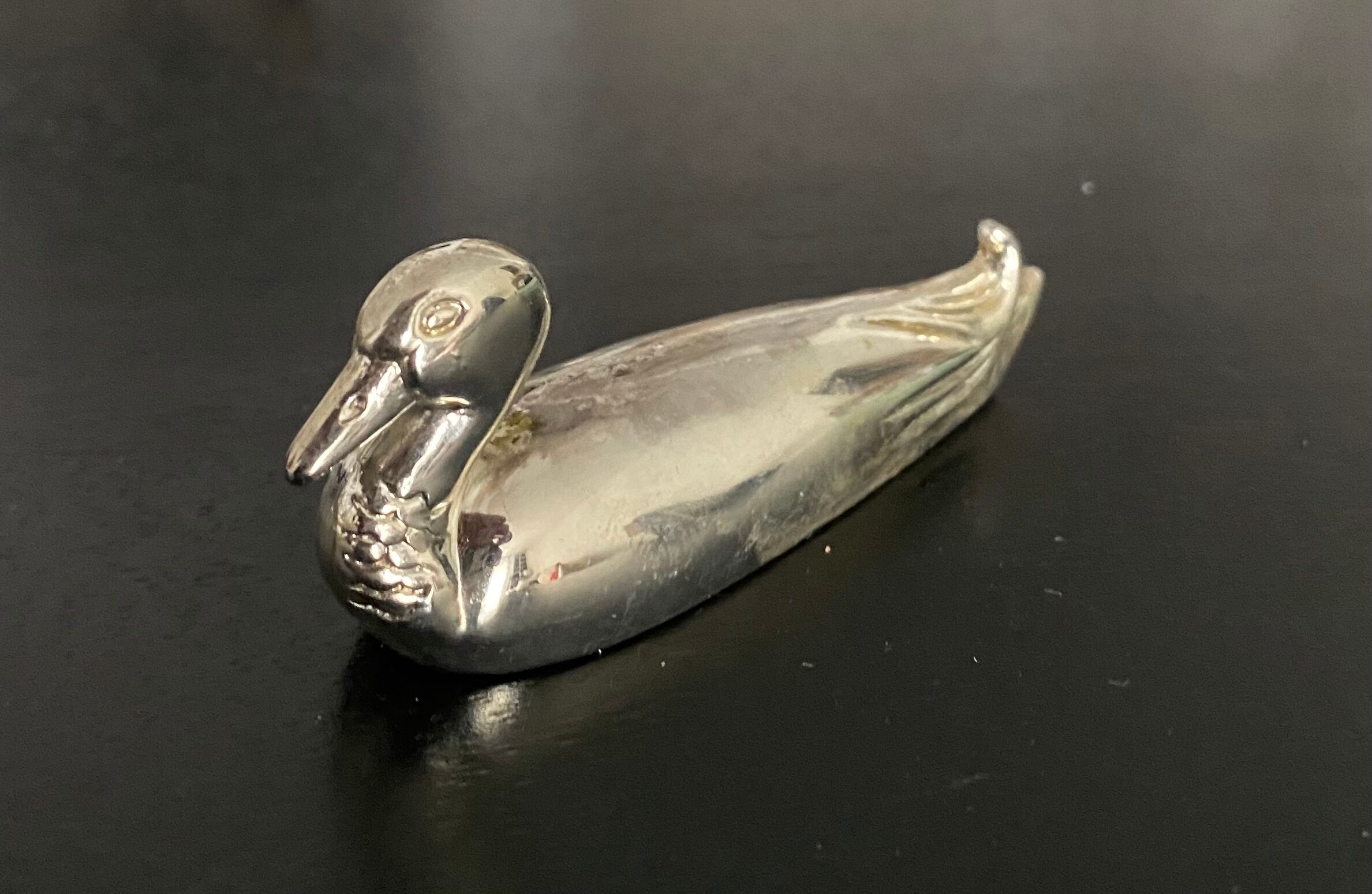 12 porte-couteaux forme canards et oies en metal