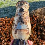 Large Art Deco vase in stoneware by Jules Guerin