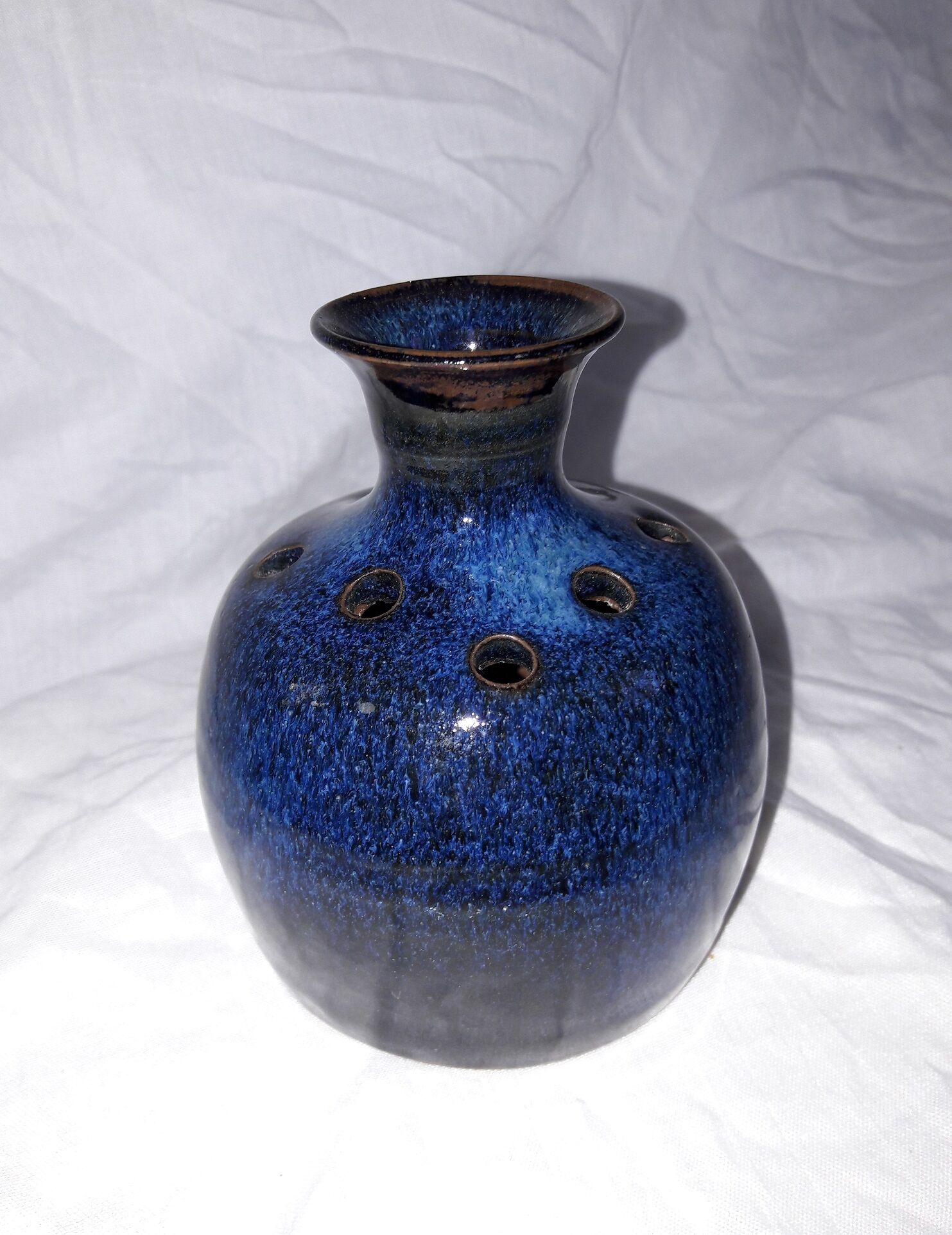 Blue flower vase