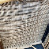 Old rattan armchair