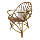 Fauteuil en rotin des années 60 France