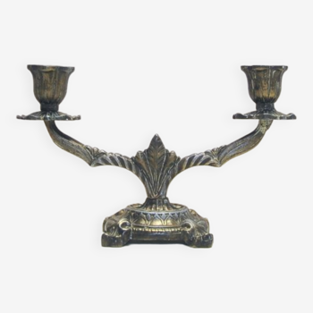 Chandelier danois vintage en bronze