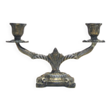 Danish vintage bronze candlestick
