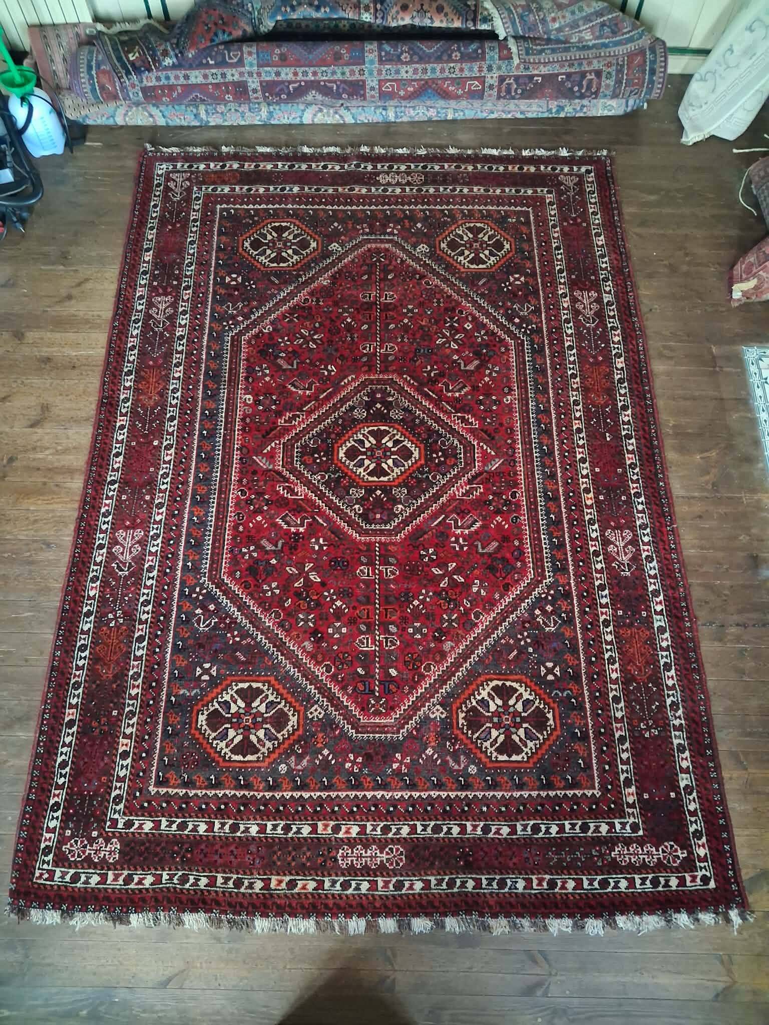 Tapis Persan Qashqaï fait main 316x220cm