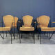 Wicker chairs by Frederick Weinberg, 1960s, set of 6
