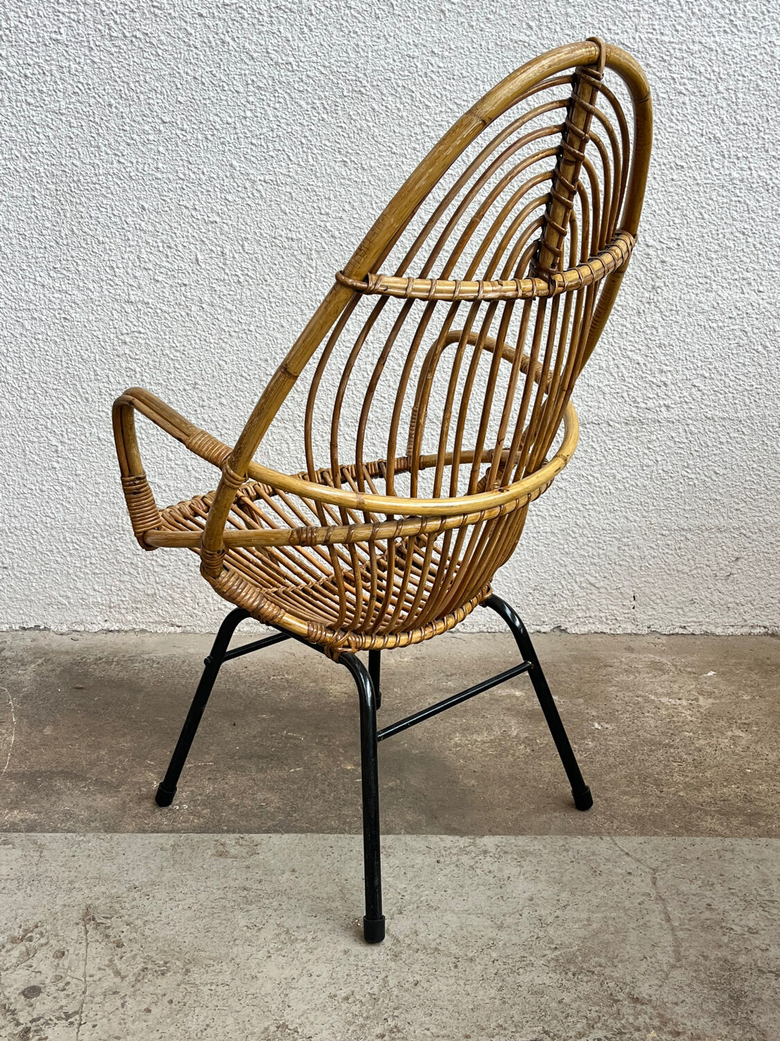 Rattan armchair
