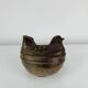 Vintage stoneware hen vase, flower pick