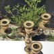 Bougeoir bronze 3 branches 4 feux