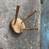Raw tripod table in cork oak