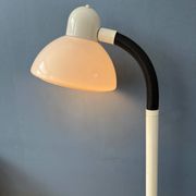 Vintage white mushroom floor lamp Dijkstra Space Age