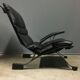 Fauteuil Pep Bonet Tuman en similicuir noir pour Levesta, vers 1969