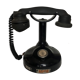 Old phone on column