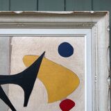 Peinture abstraite sur panneau