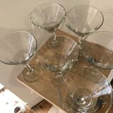 6 glasses Martini or cocktail
