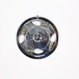 Miroir rond lumineux à strass