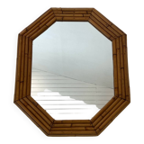 Large bamboo mirror from the 50s