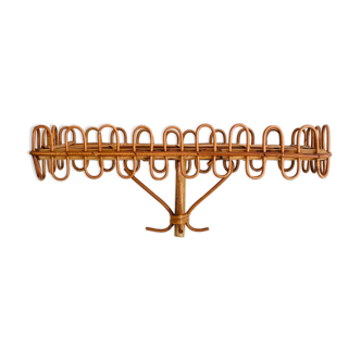 Rattan wall shelf, Italy 60